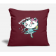 Ballet Cat Burgundy Pillow